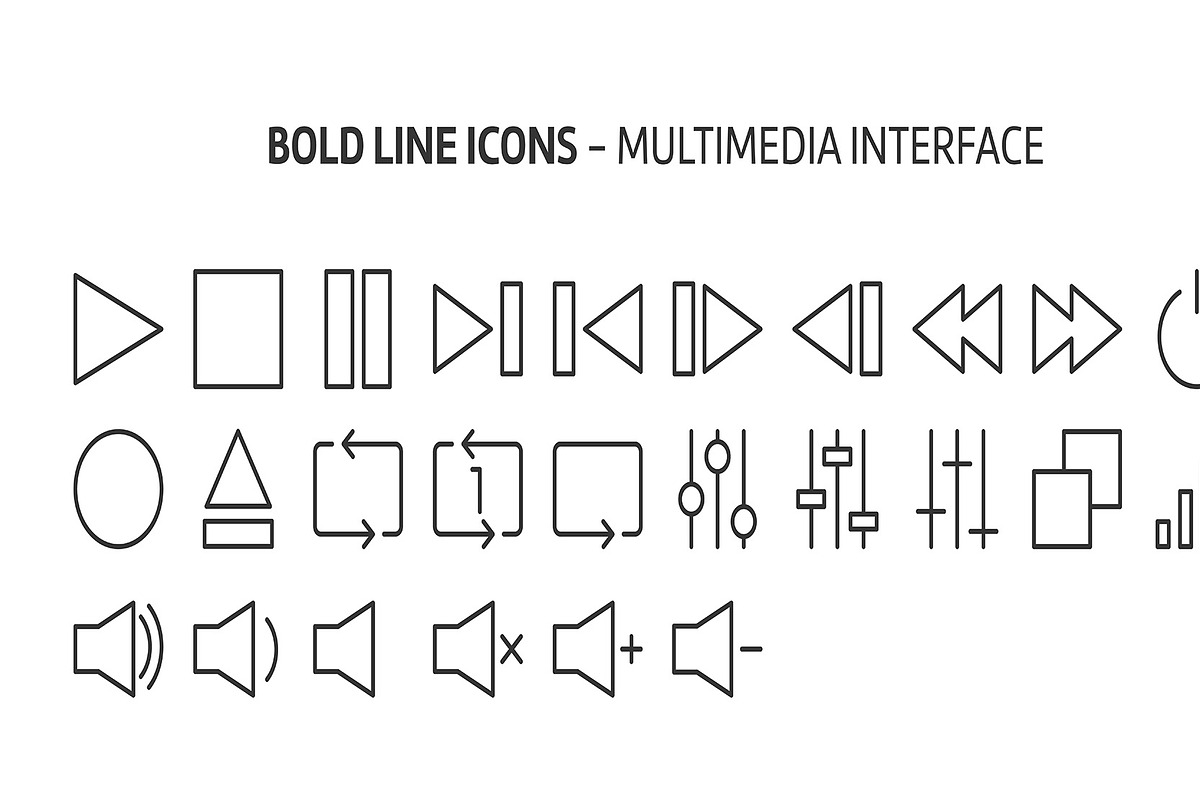 Bold Line Icons, an Outline Icon by Howcolour (Photo 124 of 151)