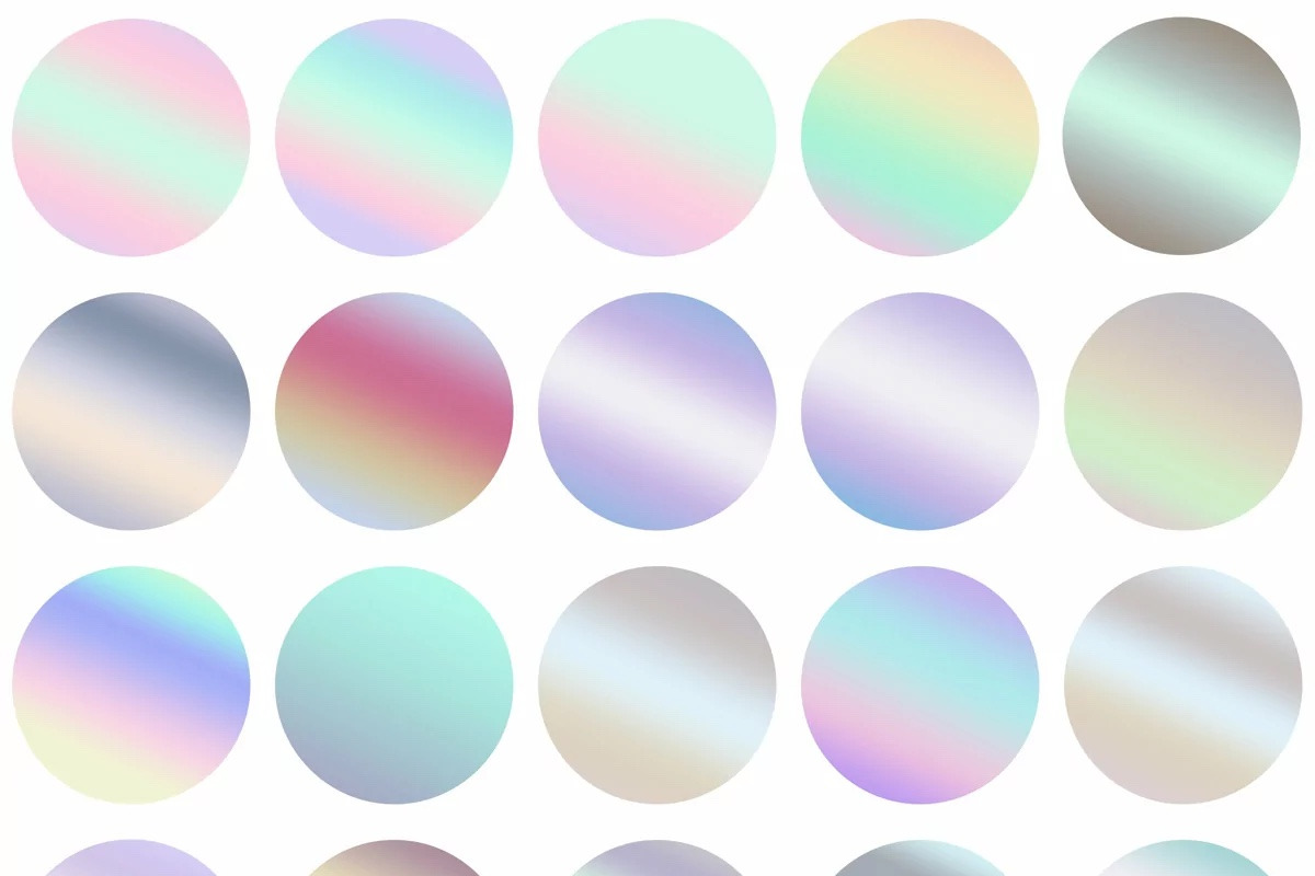 Photoshop iridescent gradients, a Gradient Add-On by Illustration Tribe (Photo 2 of 2)