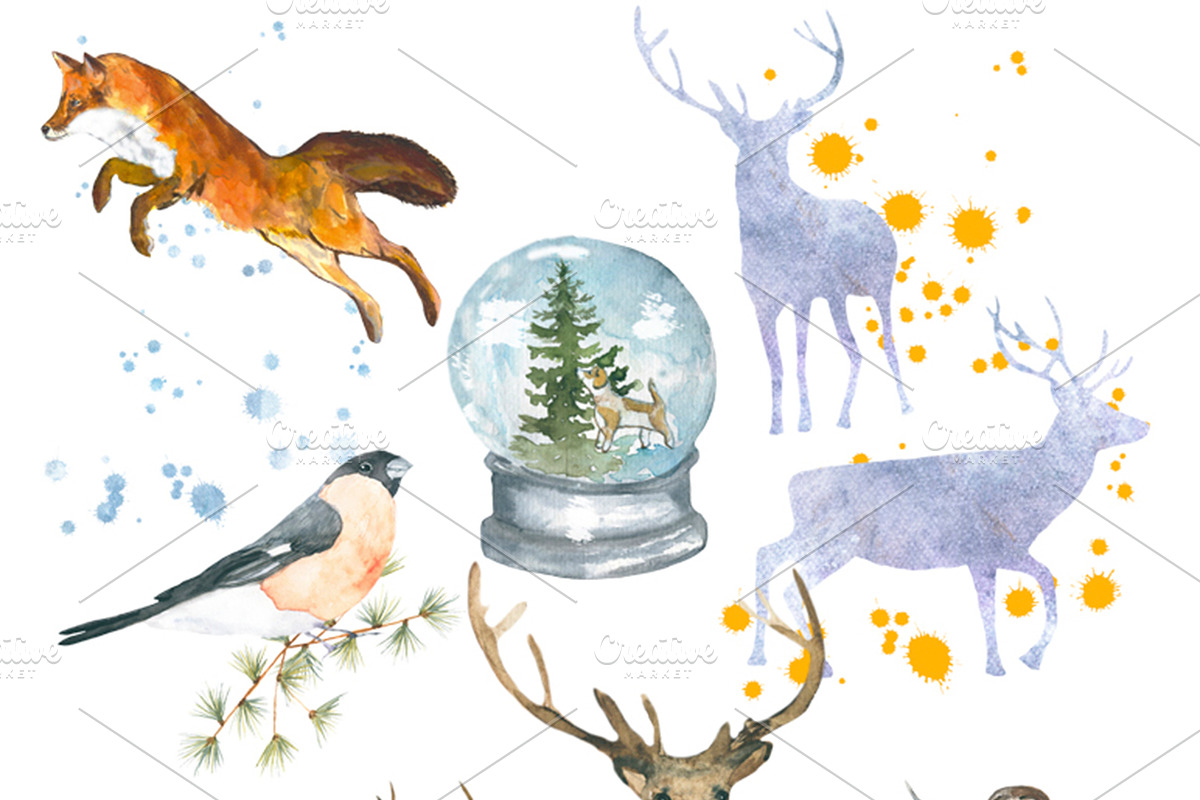 The winter, an Animal Illustration by JuliaFast (Photo 7 of 10)