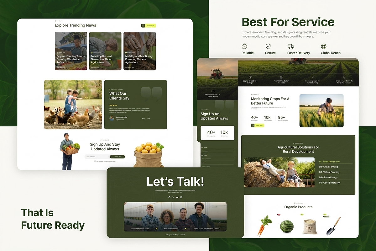 AgroTech Agriculture WordPress Theme, a WordPress Template by ThemesRain (Photo 3 of 3)