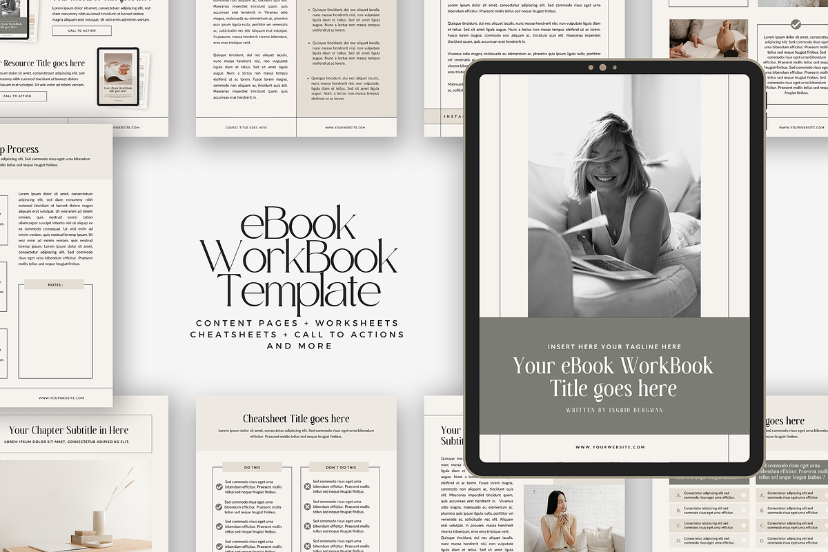 Canva Coaching Ebook WorkBook Ingrid, a Magazine Template by Lovely Confetti (Photo 1 of 8)