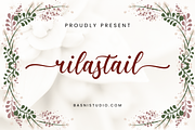 Rilastail Modern Calligraphy Font, a Script Font by Basnistudio (Thumbnail 1 of 8)
