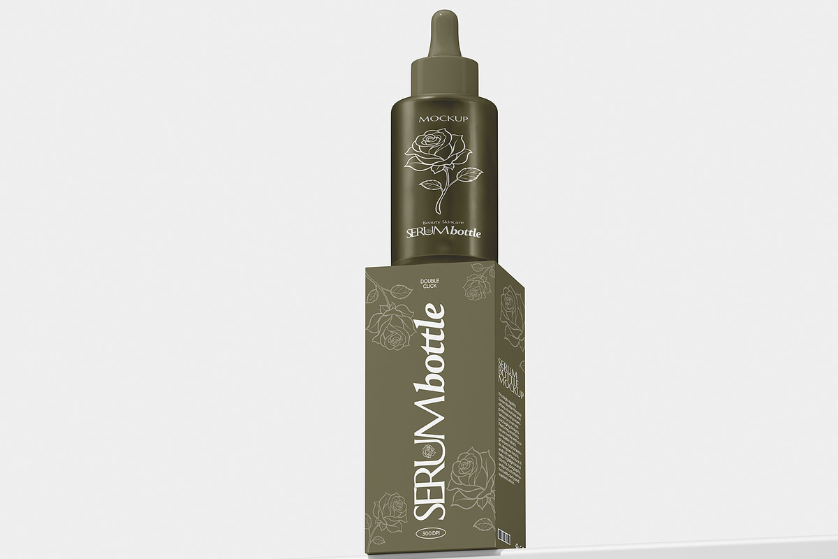 Serum Bottle Mockup, a Packaging Mockup by Permadi Creative (Photo 4 of 5)