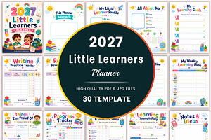 2027 Little Learners Planner., a Stationery Template by Shumaya