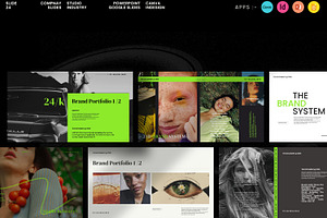 Oasis / Brand Portfolio Template, a Presentation Template by Studio Industry