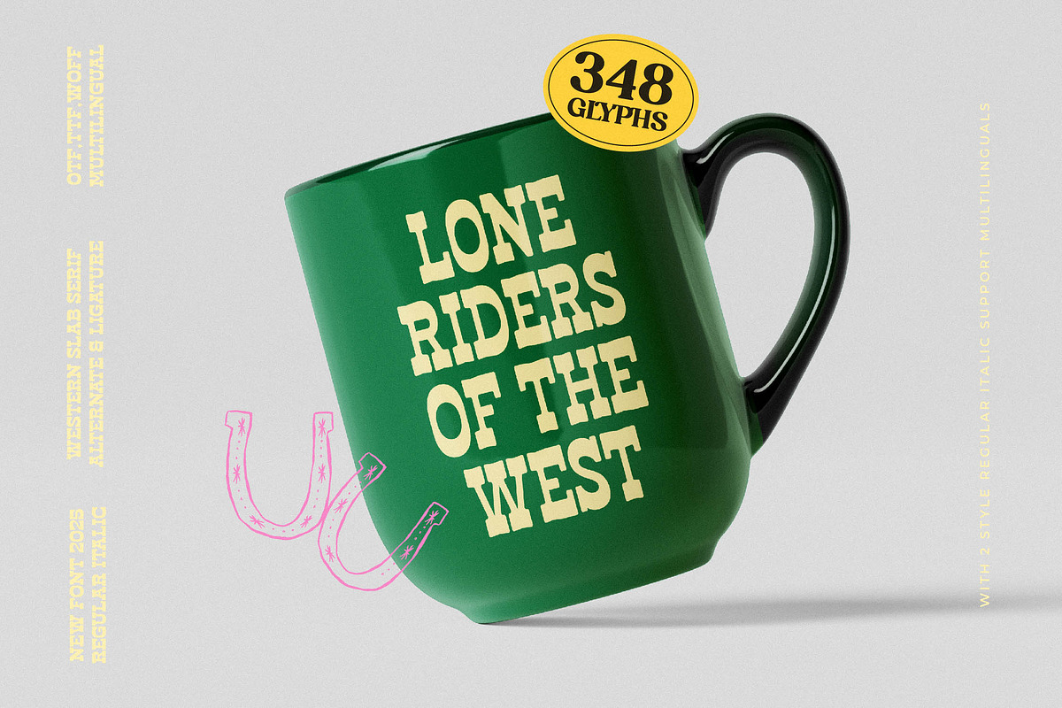 Haose Rodeko Western Slab Serif, a Slab Serif Font by AmorfaType (Photo 5 of 12)