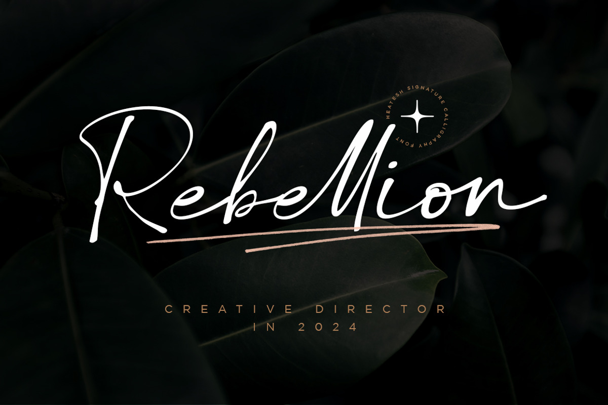 Heatesh Script, a Script Font by Romiecreative (Photo 10 of 10)