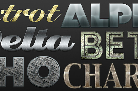 6 Metal Text Styles