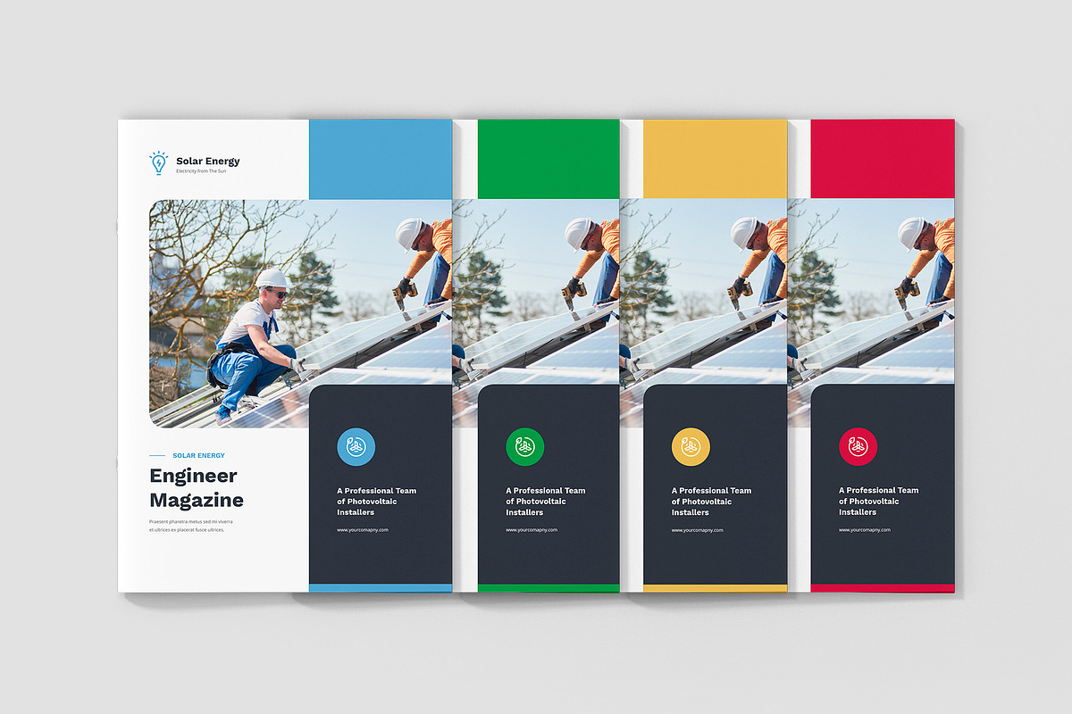 Solar Energy Magazine Canva Template, a Magazine Template by artbart (Photo 9 of 23)