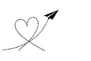 Paper Airplane Heart SVG Bundle, an Illustration by jahid234 (Thumbnail 21 of 31)