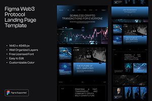 Figma Web3 DeFi Landing Page Templat, a Landing Page Template by Musara