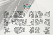 Mermaid in deep sea coloring pages, an Illustration by Azuzlikus (Thumbnail 11 of 11)