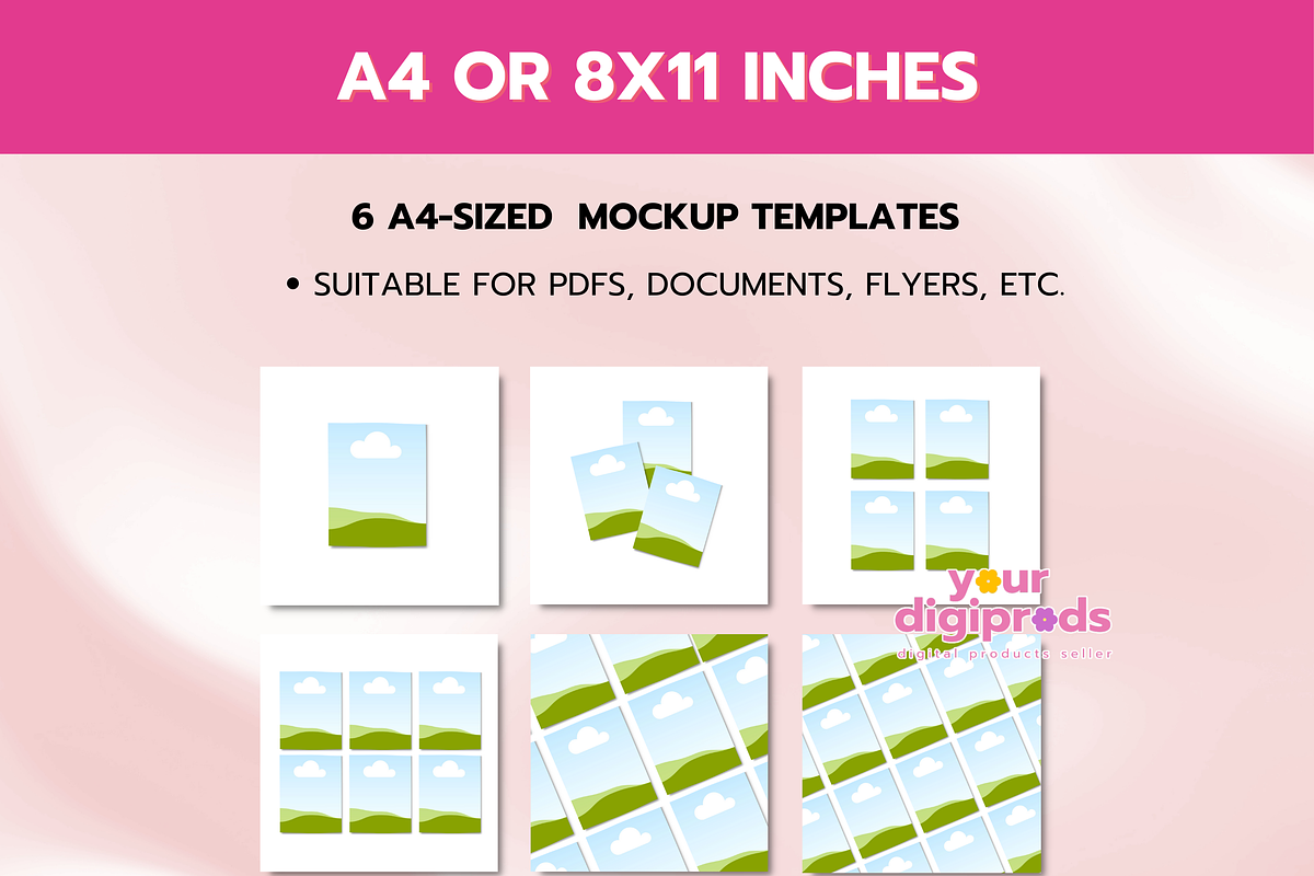 Canva Social Media Mockup Templates, a Social Media Template by Your DigiProds (Photo 4 of 5)