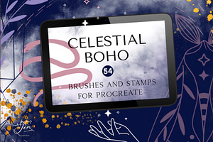 Celestial Boho Procreate Stamps