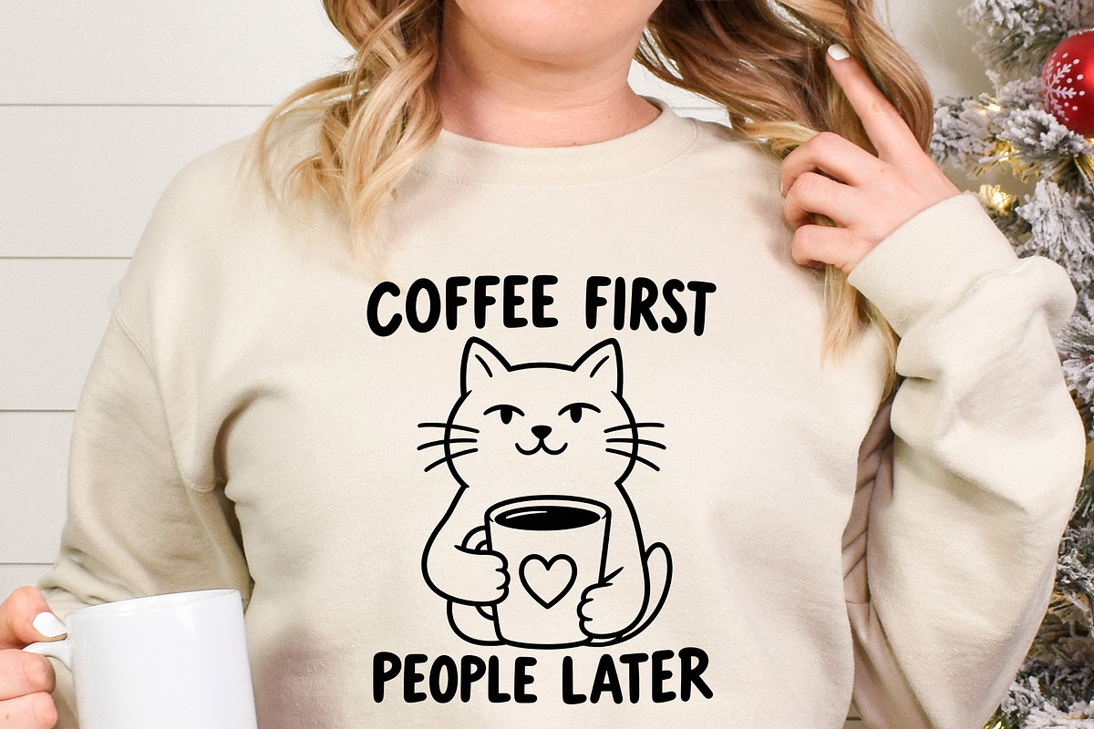 Coffee First People Later C Cat PNG, an Object Graphic by Star Graphic Design (Photo 7 of 10)
