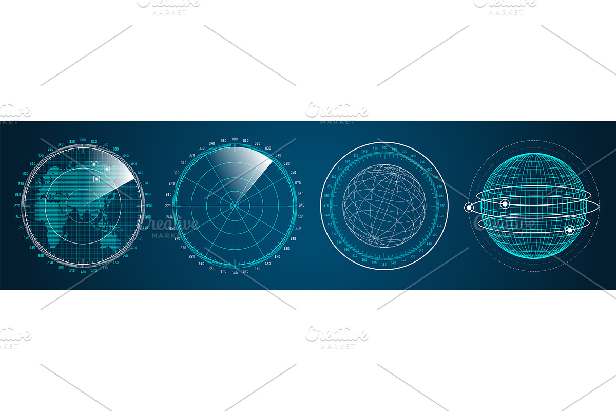 Futuristic graphic user interface, a Technology Illustration by MSA-Graphics