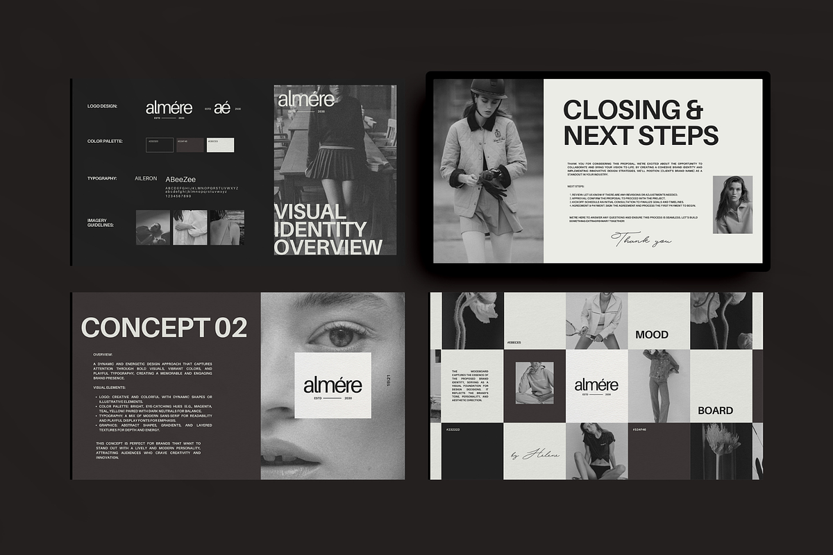 Canva Brand Proposal Presentation, a Presentation Template by Amaré Creative (Photo 3 of 8)