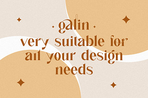 Galin Modern Ligature Serif Typeface