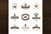 36 Coffee Logos and Badges, a Branding & Logo Template by Vasya Kobelev (Thumbnail 8 of 15)