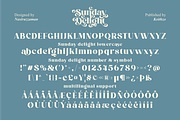 Sunday Delight - Elegant Retro Font, a Serif Font by Keithzo (Thumbnail 10 of 12)