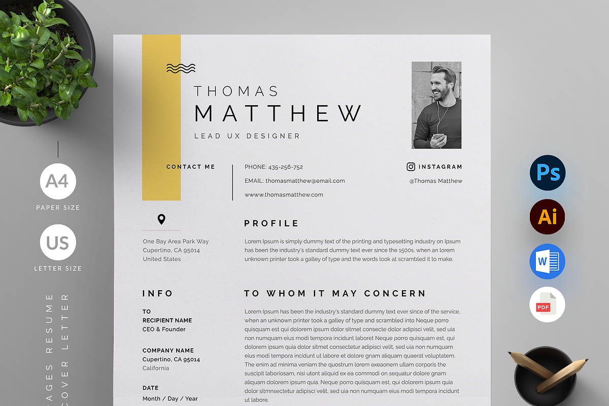 Resume/CV, a Resume Template by Reuix Studio (Photo 4 of 5)