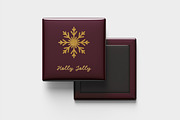 Christmas cards with snow flakes set, a Decorative Illustration by Good Studio (Thumbnail 5 of 14)