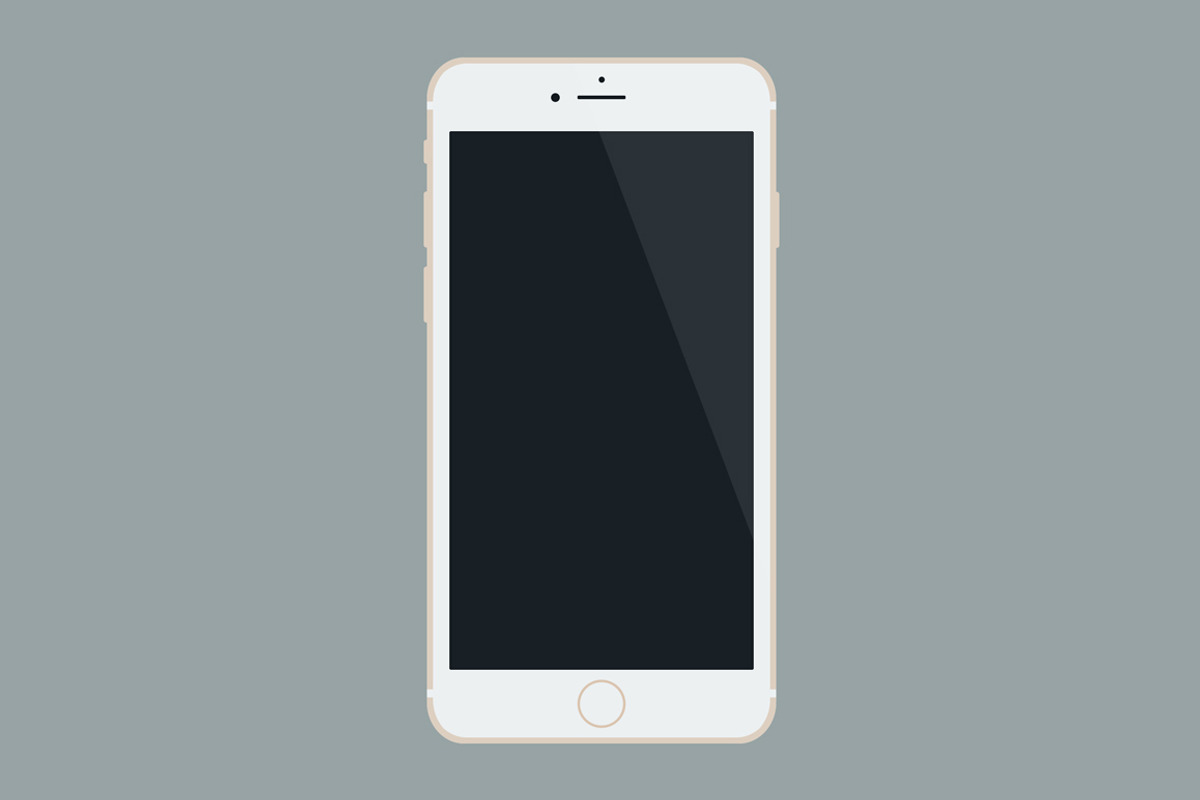 Flat iPhone 6 Mockup, an iPhone Mockup by Mattias (Photo 2 of 4)