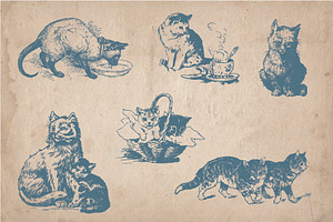 31 Hand Drawn Cats And Kittens