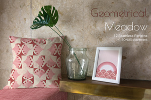 GEOMETRICAL MEADOW Seamless Patterns