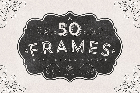 FRAMES. Hand drawn vector. preview 4