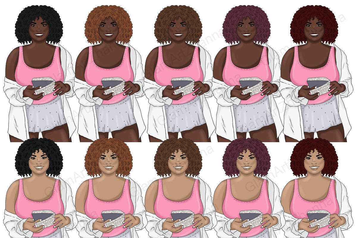 Weekend Girls Clipart, a Person Illustration by GlamArtZhanna (Photo 3 of 5)