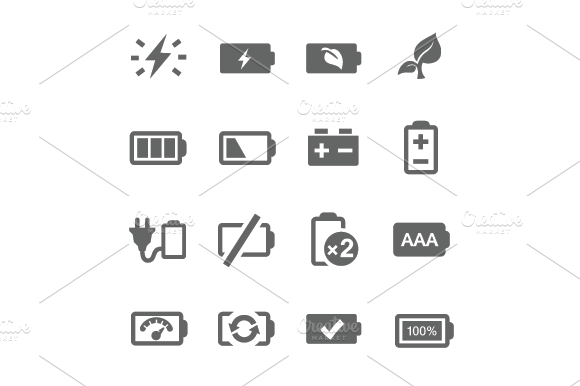 Battery Icons