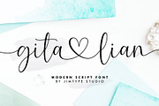 Gita Lian - Wedding Heart Font, a Script Font by Jimtype Studio (Thumbnail 4 of 11)