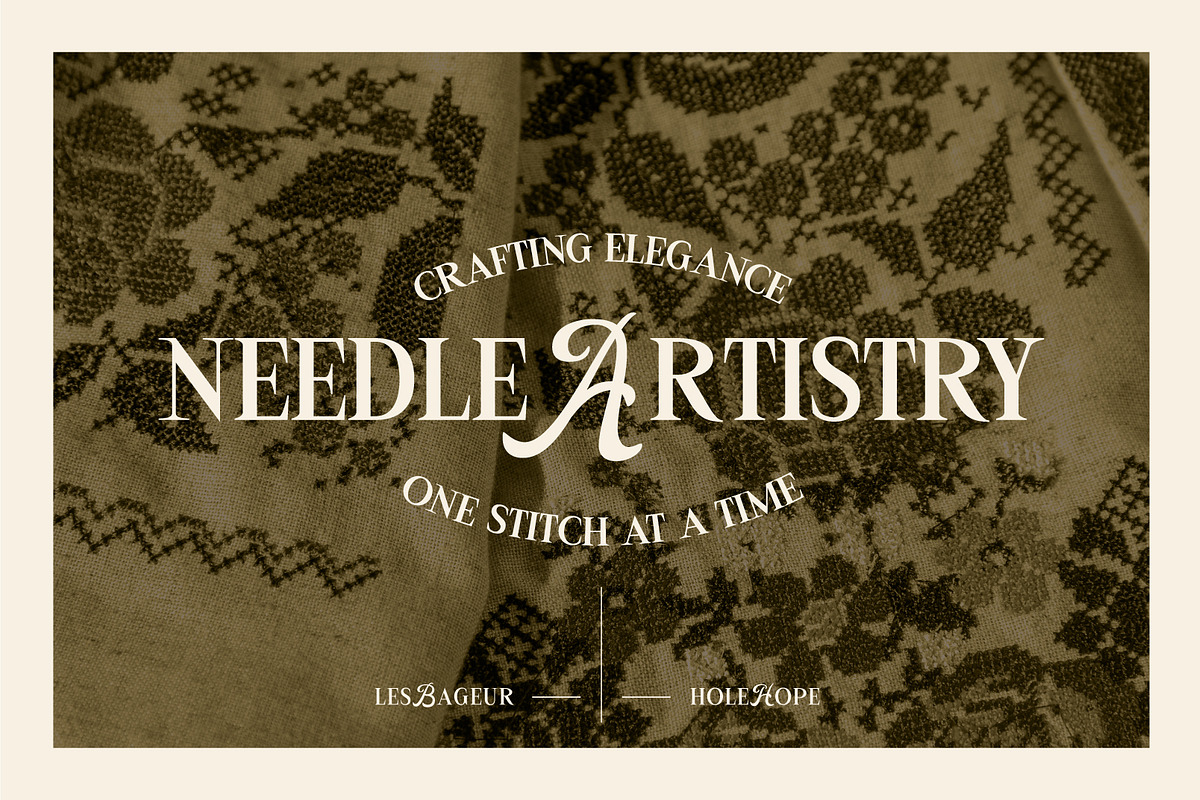 LesBageur | Calligraphic Serif Font, a Serif Font by Hole Hope Design (Photo 7 of 10)