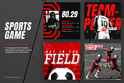 Sports Game Instagram Post, a Social Media Template by Louds Studio (Thumbnail 1 of 7)
