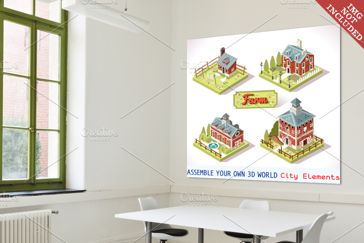 City Map Tiles Farm Elements, an Illustration by Aurielaki Stock Images (Photo 3 of 4)