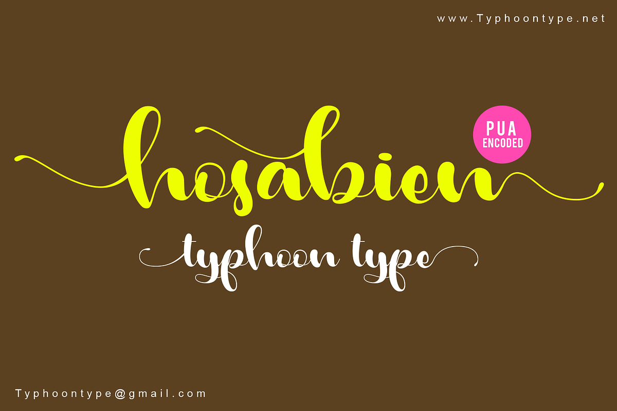 Hosabien font