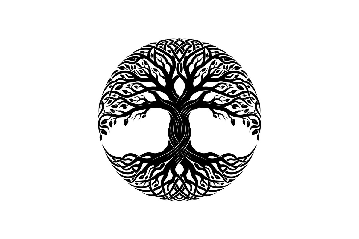 Tree of Life Circle SVG Bundle, an Illustration by Gfx_Store (Photo 28 of 50)