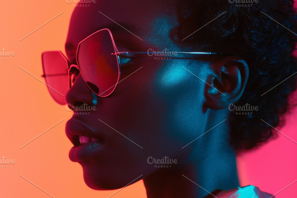 109 Fashion models in sunglasses, a Beauty & Fashion Photo by Handmadefont (Photo 53 of 113)