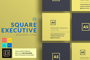 Square Executive - Business Card 61