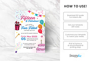 15th Birthday Invitation Card Temp, an Invitation Template by Snapybiz (Thumbnail 9 of 9)