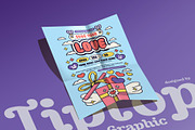 Retro Valentine's Day Flyer Template, a Flyer Template by Tiptop Graphic (Thumbnail 5 of 5)
