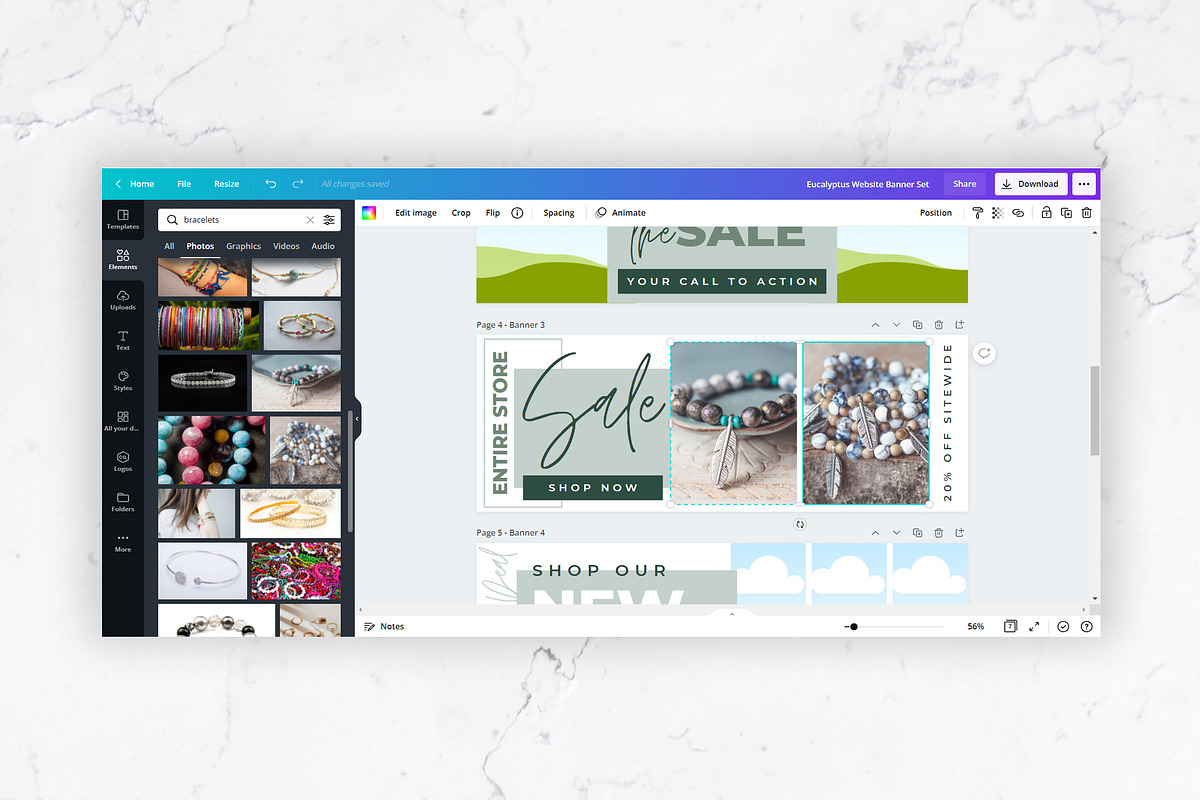 Website Banners for Canva | Green, a Templates & Theme by Thirty One Palms Studio (Photo 7 of 8)