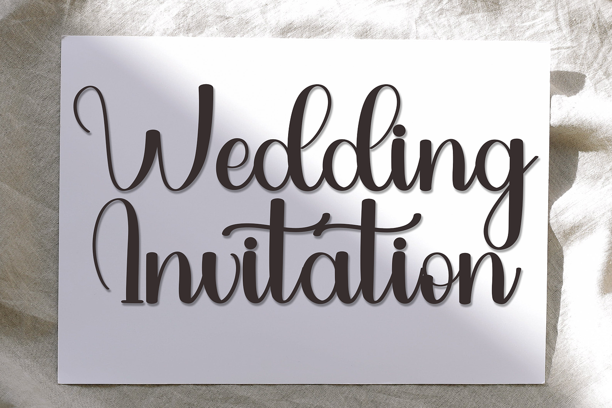 Wedding, a Handwritten Font by FreshTypeINK (Photo 5 of 7)