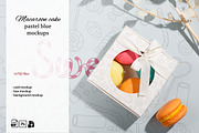 French Macarons  blue mockup, a Product Mockup by YuMyart (Thumbnail 1 of 5)