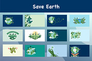 Earth day background vector, a Seasonal Illustration by foxndeer (Thumbnail 1 of 4)