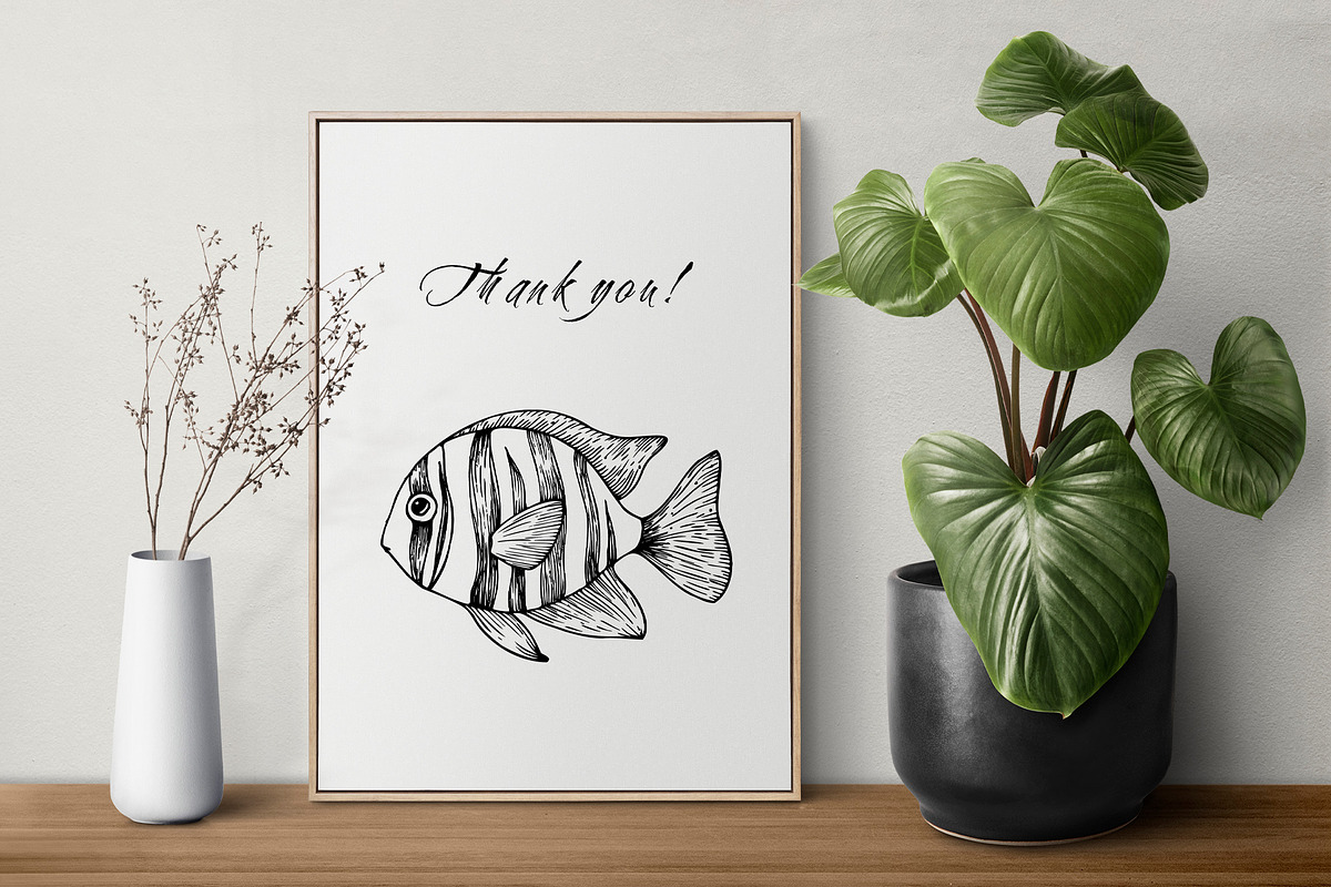 Ocean | Vector line art collection, an Illustration by Navenzeles (Photo 11 of 11)