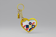 Mockup Keychain Love, a Merchandise Mockup by Alphaleonis_std (Thumbnail 3 of 5)