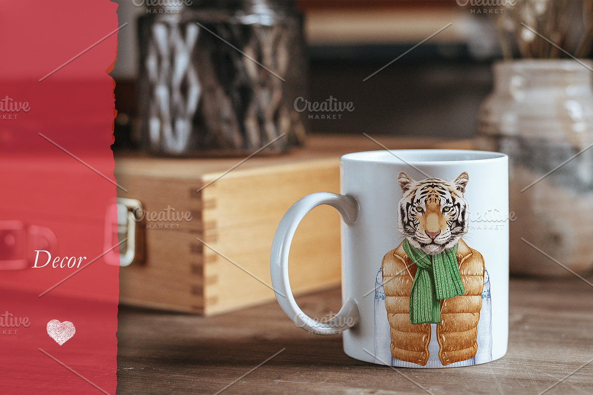Tiger / Winter time, an Animal Illustration by Victoria_Novak (Photo 2 of 2)