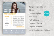 CANVA Blog Media Kit · 3 pages, a Resume Template by Eternel Design Studio (Thumbnail 2 of 5)